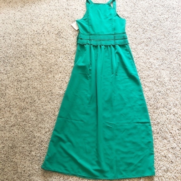 🆕 Lark & Ro palm green sleeveless maxi dre… - Picture 3 of 10